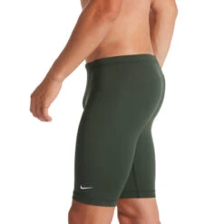 Nike - Men's Swim Poly Solid Jammer (Galactic Jade) -Nike Swim Equipment Discount Store nike mens swim poly solid jammer galactic jade 3