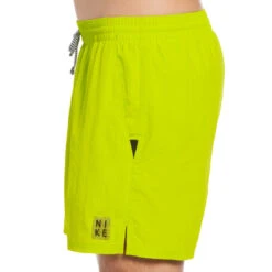 Nike - Men's Swim Solid Icon 5" Volley Short (Atomic Green) -Nike Swim Equipment Discount Store nike mens swim solid icon 5 volley short atomic green 3