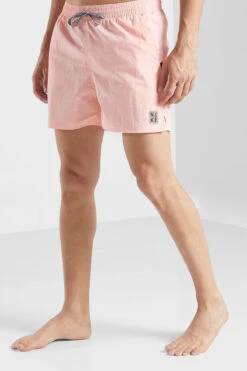 Nike - Men's Swim Solid Icon 5" Volley Short (Bleached Coral) -Nike Swim Equipment Discount Store nike mens swim solid icon 5 volley short bleached coral 4