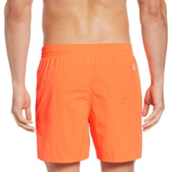Nike - Men's Swim Solid Icon 5" Volley Short (Total Orange) -Nike Swim Equipment Discount Store nike mens swim solid icon 5 volley short total orange 3