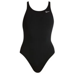 Nike - Poly Solid Hydrastrong Fastback Girls One Piece (Black) -Nike Swim Equipment Discount Store nike poly solid hydrastrong fastback girls one piece black 3