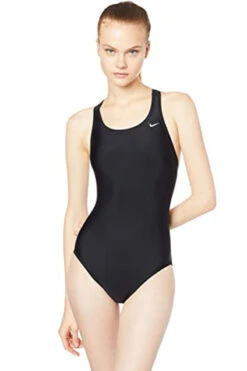 Nike - Poly Solid Hydrastrong Fastback Girls One Piece (Black) -Nike Swim Equipment Discount Store nike poly solid hydrastrong fastback girls one piece black 5