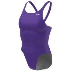 Nike - Poly Solid Hydrastrong Fastback One Piece (Court Purple) -Nike Swim Equipment Discount Store nike poly solid hydrastrong fastback one piece court purple 6