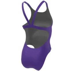 Nike - Poly Solid Hydrastrong Fastback One Piece (Court Purple) -Nike Swim Equipment Discount Store nike poly solid hydrastrong fastback one piece court purple 7