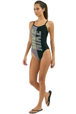 Nike - Rift Racerback One Piece Swimsuit (Black) -Nike Swim Equipment Discount Store nike rift racerback ladies one piece swimsuit black 001 6