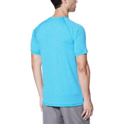 Nike - Short Sleeve Hydroguard T-Shirt (Blue Fury) -Nike Swim Equipment Discount Store nike short sleeve hydroguard t shirt blue fury 3