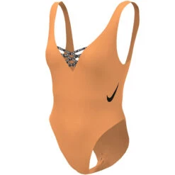 Nike - Sneakerkini U-Back One Piece (Peach Cream) -Nike Swim Equipment Discount Store nike sneakerkini u back one piece peach cream 5