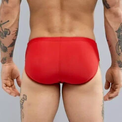 Nike - Solid Brief (University Red) -Nike Swim Equipment Discount Store nike solid brief university red 3
