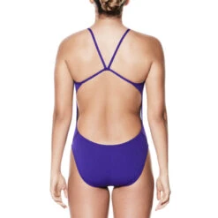 Nike - Solid Hydrastrong Cutout One Piece (Court Purple) -Nike Swim Equipment Discount Store nike solid hydrastrong cut out one piece swimsuit court purple 7