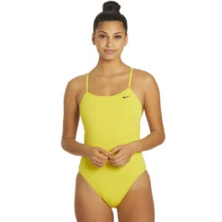 Nike - Solid Hydrastrong Cutout One Piece (Varsity Maize)
