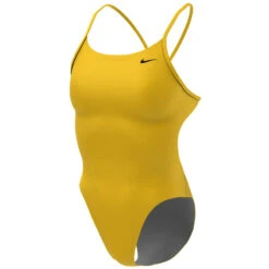 Nike - Solid Hydrastrong Cutout One Piece (Varsity Maize) -Nike Swim Equipment Discount Store nike solid hydrastrong cutout one piece varsity maize 6