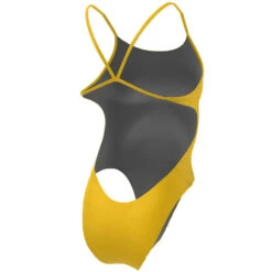 Nike - Solid Hydrastrong Cutout One Piece (Varsity Maize) -Nike Swim Equipment Discount Store nike solid hydrastrong cutout one piece varsity maize 7