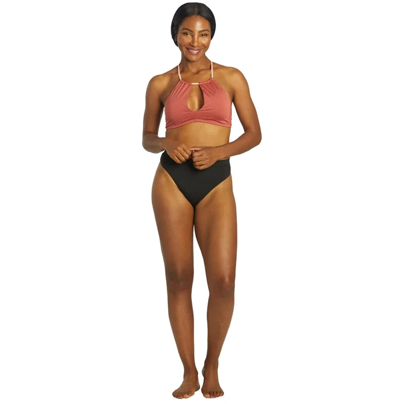 Nike - Solid Lace-Up High Neck Bikini Top (Canyon Rust) 5 Nike - Solid Lace-Up High Neck Bikini Top (Canyon Rust) - Image 5