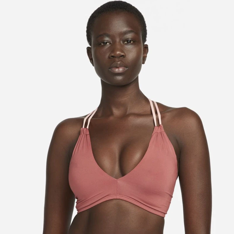 Nike - Solid Lace-Up High Neck Bikini Top (Canyon Rust) 8 Nike - Solid Lace-Up High Neck Bikini Top (Canyon Rust) - Image 8
