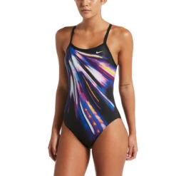Nike - Space Highway Racerback One Piece (Court Purple) -Nike Swim Equipment Discount Store nike space highway racerback one piece court purple 6