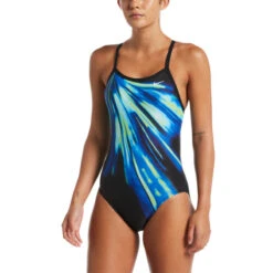 Nike - Space Highway Racerback One Piece (Game Royal) -Nike Swim Equipment Discount Store nike space highway racerback one piece game royal 8