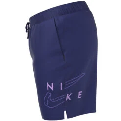 Nike - Split Logo Icon 7" Volley Short (Midnight Navy) -Nike Swim Equipment Discount Store nike split logo icon 7 volley short midnight navy 6
