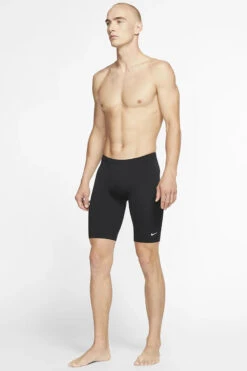 Nike - Swim Men's Hydrastrong Jammer (Black) -Nike Swim Equipment Discount Store nike swim mens hydrastrong jammer black 7