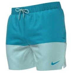 Nike - Swim Men's Split 5" Volley Short (Chlorine Blue) -Nike Swim Equipment Discount Store nike swim mens split 5 volley short chlorine blue 6