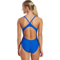 Nike - Swim Women's Solid Racerback One Piece (Game Royal) -Nike Swim Equipment Discount Store nike swim womens solid racerback one piece game royal 3