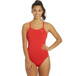 Nike - Swim Women's Solid Racerback One Piece (University Red)