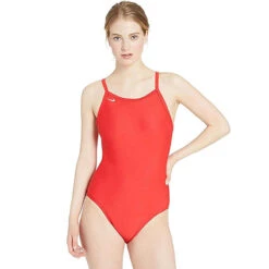 Nike - Swim Women's Solid Racerback One Piece (University Red) -Nike Swim Equipment Discount Store nike swim womens solid racerback one piece university red 8