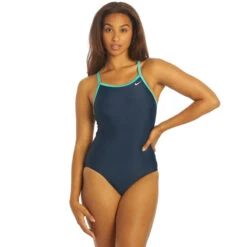Nike - Swim Women's Solid Racerback One Piece (Washed Teal)