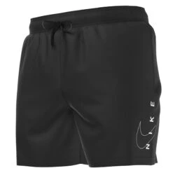 Nike - Swoosh Break 5" Volley Short (Black) -Nike Swim Equipment Discount Store nike swoosh break 5 volley short black 4