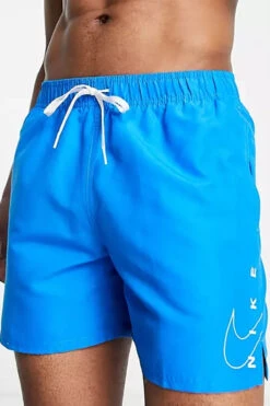 Nike - Swoosh Break 5" Volley Short (Photo Blue) -Nike Swim Equipment Discount Store nike swoosh break 5 volley short photo blue 6