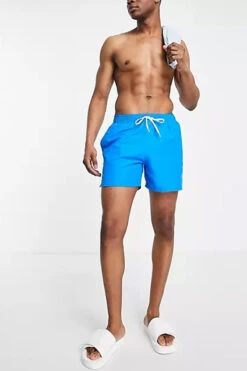 Nike - Swoosh Break 5" Volley Short (Photo Blue) -Nike Swim Equipment Discount Store nike swoosh break 5 volley short photo blue 8