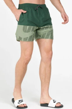 Nike - Tilt Split Breaker 5" Volley Short (Galactic Jade) -Nike Swim Equipment Discount Store nike tilt split breaker 5 volley short galactic jade 4