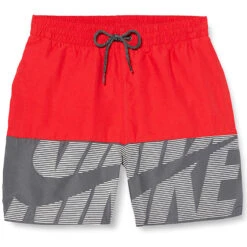 Nike - Tilt Split Breaker 5" Volley Short (University Red) -Nike Swim Equipment Discount Store nike tilt split breaker 5 volley short university red 5