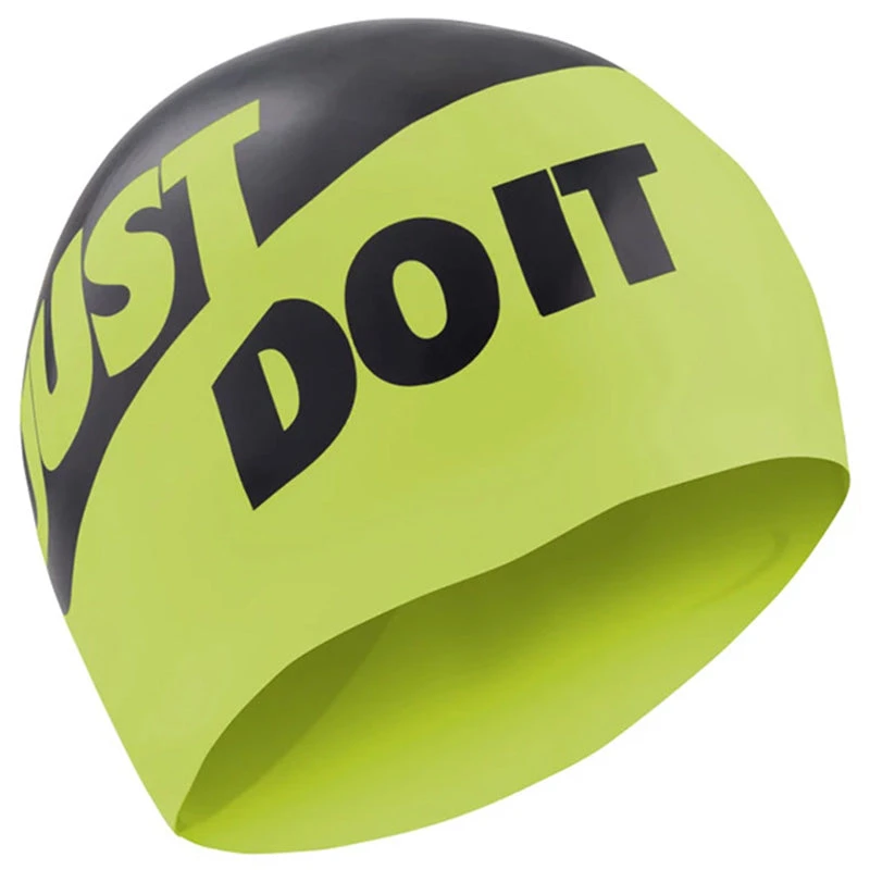 Nike - Unisex 'Just Do It' Swim Cap (Volt) 2 Nike - Unisex 'Just Do It' Swim Cap (Volt) - Image 2