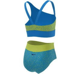 Nike - Water Dots Asymmetrical Top & High Waist Bikini Set (Photo Blue) 11 Nike - Water Dots Asymmetrical Top & High Waist Bikini Set (Photo Blue) -Nike Swim Equipment Discount Store nike water dots asymmetrical top high waist bikini set photo blue 6