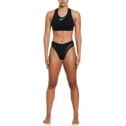 Nike - Wild Cheeky Sling Bikini Bottom (Black) 14 Nike - Wild Cheeky Sling Bikini Bottom (Black) -Nike Swim Equipment Discount Store nike wild cheeky sling bikini bottom black 4