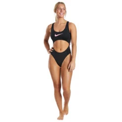 Nike - Wild Cutout One Piece (Black) 14 Nike - Wild Cutout One Piece (Black) -Nike Swim Equipment Discount Store nike wild cutout one piece black 5