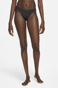 Nike - Women's Color Block Reversible Sling Bikini Bottom (Black) -Nike Swim Equipment Discount Store nike womens color block reversible sling bikini bottom black 7