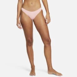Nike - Women's Essential Cheeky Bottom (Bleached Coral) -Nike Swim Equipment Discount Store nike womens essential cheeky bottom bleached coral 5