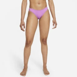 Nike - Women's Essential Cheeky Bottom (Fuchsia Glow) -Nike Swim Equipment Discount Store nike womens essential cheeky bottom fuchsia glow 5