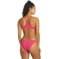 Nike - Women's Essential Racerback Bikini Set (Pink Prime) -Nike Swim Equipment Discount Store nike womens essential racerback bikini set pink prime 3