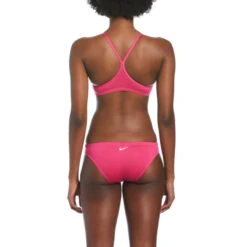 Nike - Women's Essential Racerback Bikini Set (Pink Prime) -Nike Swim Equipment Discount Store nike womens essential racerback bikini set pink prime 7