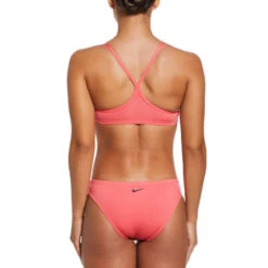 Nike - Women's Essential Racerback Bikini Set (Sea Coral) 7 Nike - Women's Essential Racerback Bikini Set (Sea Coral) -Nike Swim Equipment Discount Store nike womens essential racerback bikini set sea coral 3
