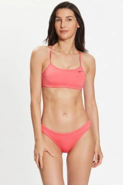 Nike - Women's Essential Racerback Bikini Set (Sea Coral) 9 Nike - Women's Essential Racerback Bikini Set (Sea Coral) -Nike Swim Equipment Discount Store nike womens essential racerback bikini set sea coral 5