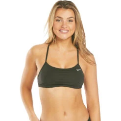 Nike - Women's Essential Racerback Bikini Top (Galactic Jade)