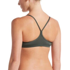Nike - Women's Essential Racerback Bikini Top (Galactic Jade) -Nike Swim Equipment Discount Store nike womens essential racerback bikini top galactic jade 8