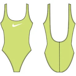 Nike - Women's Essential Scoop Back One Piece (Ghost Green)