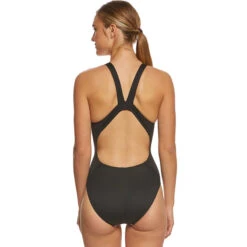Nike - Fade Sting Fastback One Piece (Black) -Nike Swim Equipment Discount Store nike womens fade sting fast back one piece black 3