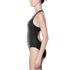 Nike - Fade Sting Fastback One Piece (Black) -Nike Swim Equipment Discount Store nike womens fade sting fast back one piece black 9