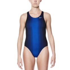 Nike - Fade Sting Fastback One Piece (Game Royal) -Nike Swim Equipment Discount Store nike womens fade sting fastback one piece game royal 8