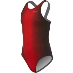 Nike - Fade Sting Fastback One Piece (University Red) -Nike Swim Equipment Discount Store nike womens fade sting fastback one piece university red 6